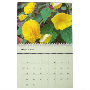 Calendrier des jardins de Tollerton 2024 pour l'En
