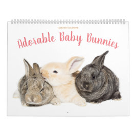 Calendrier des lapins adorables
