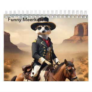 Calendrier Des Meerkats Amusants Font L'Extraordinaire,