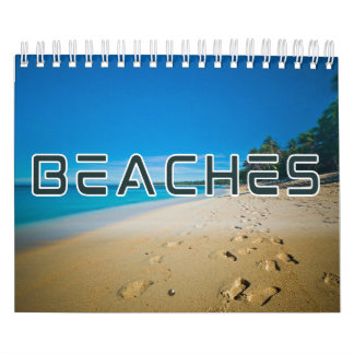 Calendrier des murs de la collection de plages