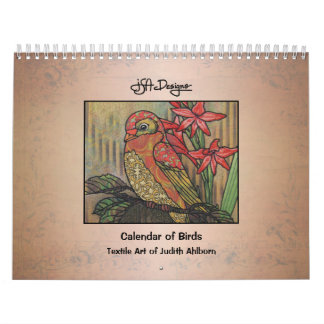 Calendrier des oiseaux à motif lunaire