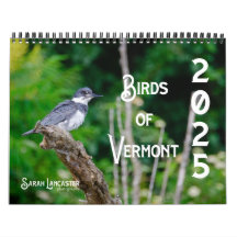 Calendrier des oiseaux du Vermont 2025