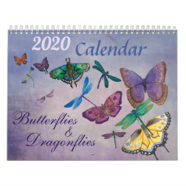 Calendrier des papillons et libellules 2020