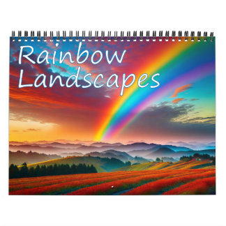 Calendrier des paysages arc-en-ciel
