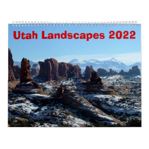 Calendrier des paysages de l'Utah 2022