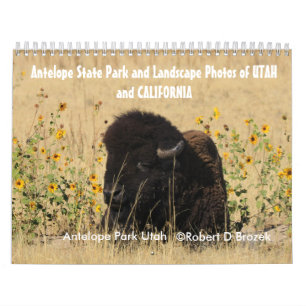 Calendrier des paysages de l'Utah et du lac Tahoe