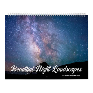 Calendrier des paysages de nuit
