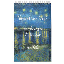 Calendrier des paysages de Vincent van Gogh