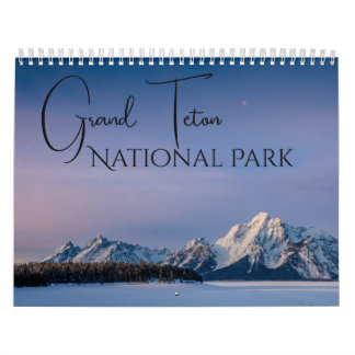Calendrier des paysages du parc national du Grand 