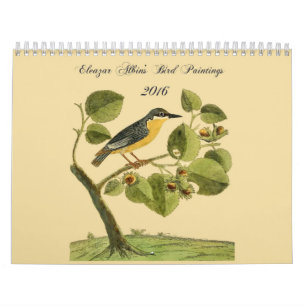 Calendrier des peintures 2016 d'oiseau d'Eleazar