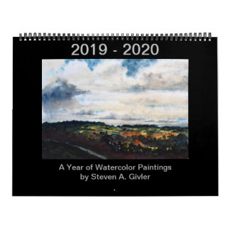 Calendrier des peintures d'aquarelle par Steven