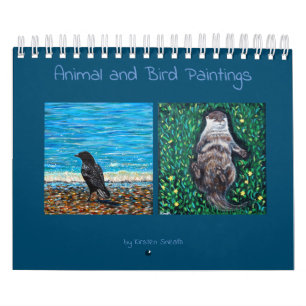 Calendrier des peintures pour animaux et oiseaux