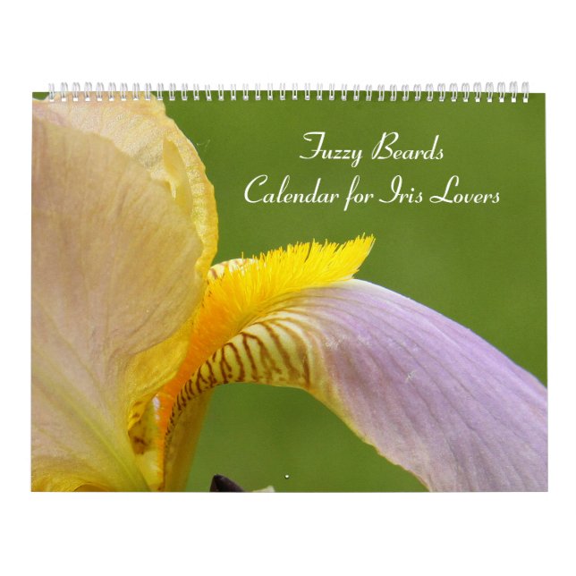 Calendrier des photos de fleur de l'Iris flou (Protection)