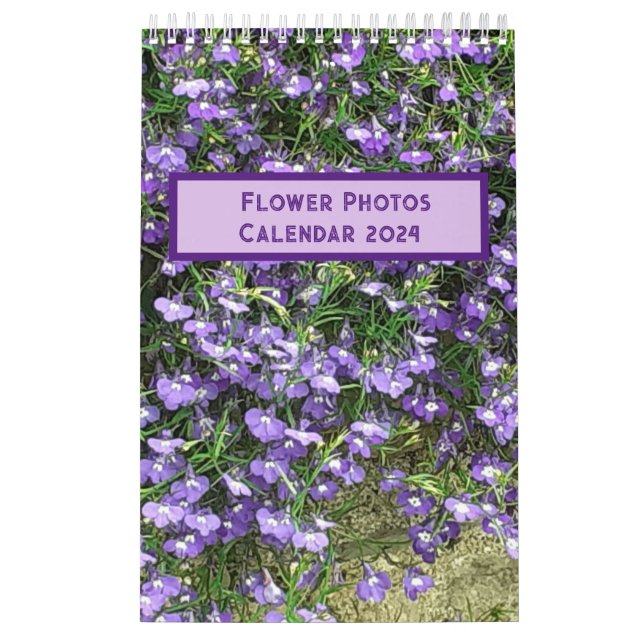 Calendrier des photos de fleurs 2024 (Protection)