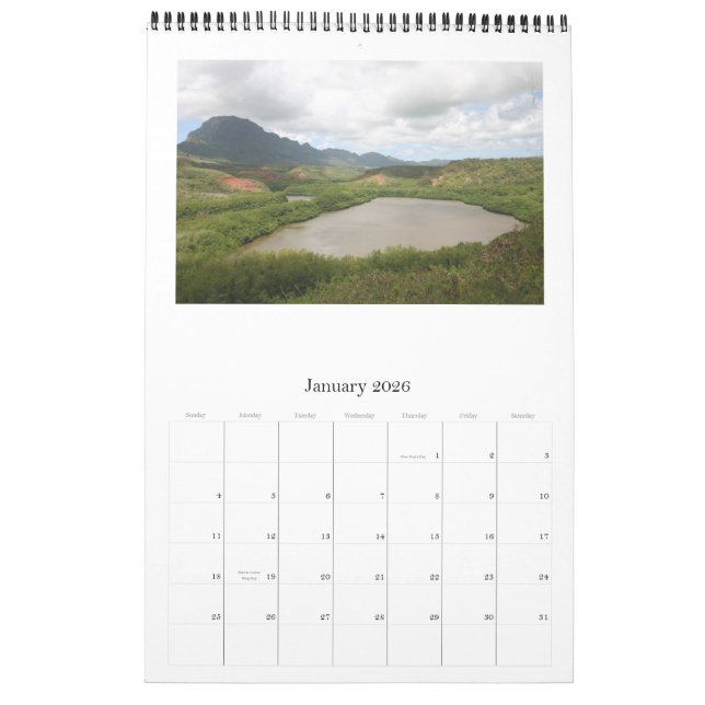 Calendrier des photos de Kauai 2011 (Jan 2026)