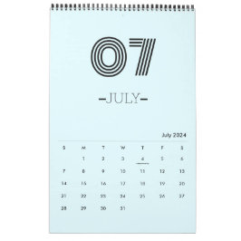 Calendrier des planificateurs minimalistes
