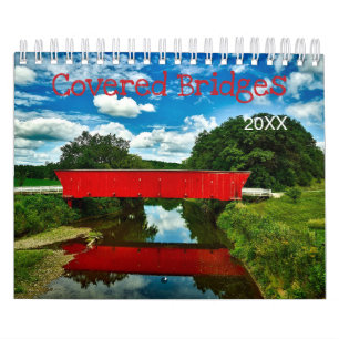 Calendrier des ponts couverts   Année modifiable