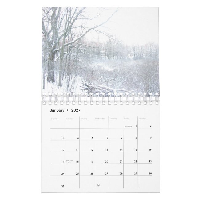Calendrier des saisons (Jan 2027)