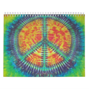 Calendrier des signes de paix Tie Dye