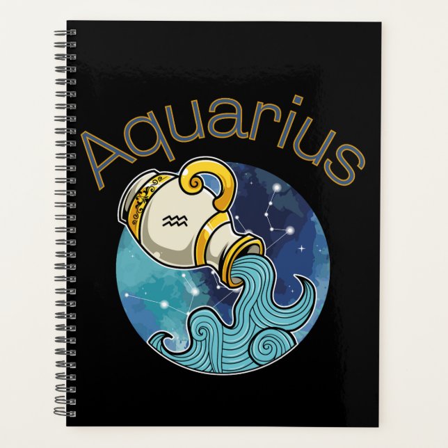 Calendrier des signes Zodiac Aquarius (Devant)