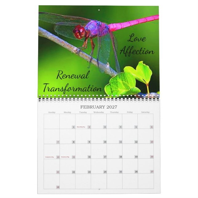 Calendrier des visiteurs du jardin 2023 (Feb 2027)