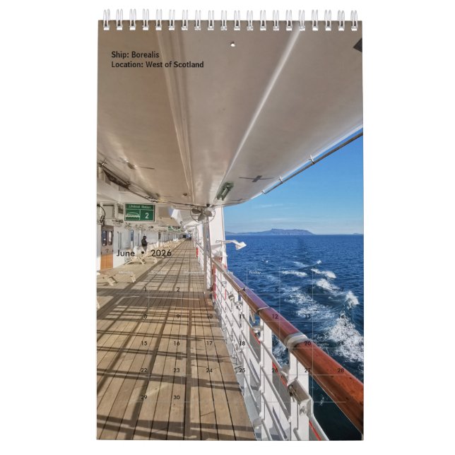 Calendrier des vues de croisière (Jun 2026)
