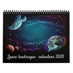 Calendrier Design élégant et moderne paysage de l'espace 2021