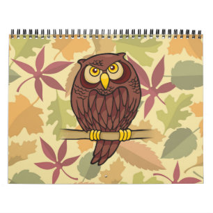 Calendrier Dessin animé de hibou