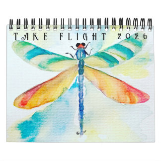 Calendrier deux pages Take Flight (12 mois)