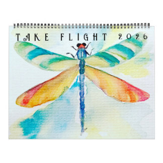 Calendrier deux pages Take Flight (12 mois)