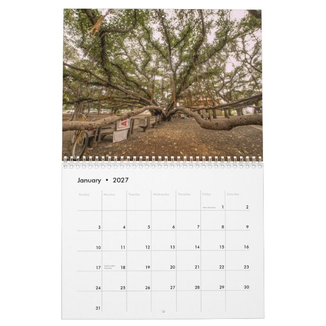 Calendrier d'Hawaï 2015 (Jan 2027)