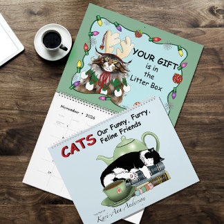 Calendrier d'humour de chats drôles 2026