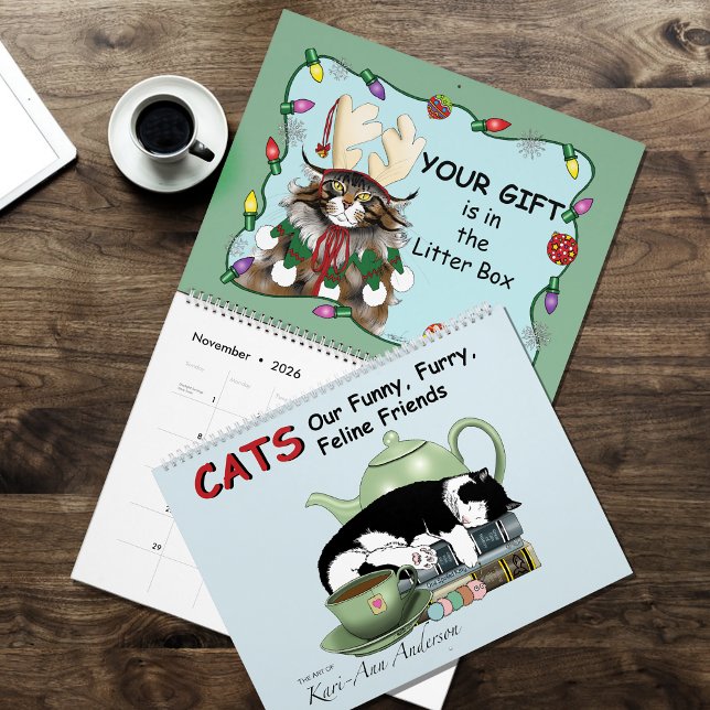 Calendrier d'humour de chats drôles 2026 (Créateur téléchargé)