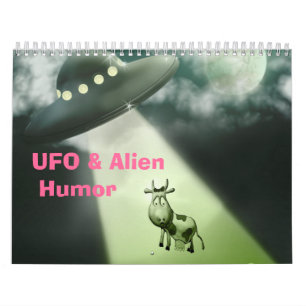 Calendrier d'humour d'UFO et d'alien