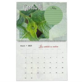 Calendrier Dieu méditation : étoile, mots & notes 