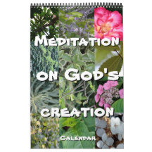 Calendrier Dieu méditation jardin : mots & notes