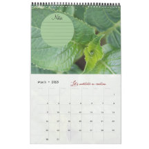 Calendrier Dieu méditation photos jardin : notes