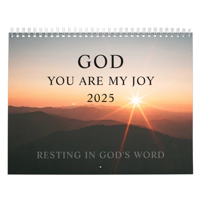 Calendrier Dieu Vous Êtes Ma Joie Écriture Méditation (Protection)
