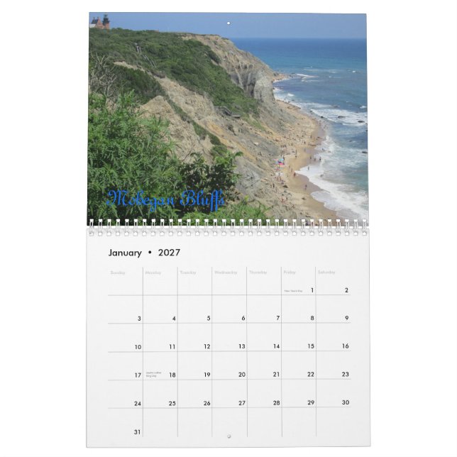 Calendrier d'Île de Block (Jan 2027)