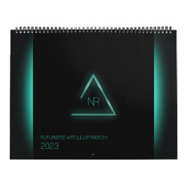 Calendrier d'illustration d'art futuriste