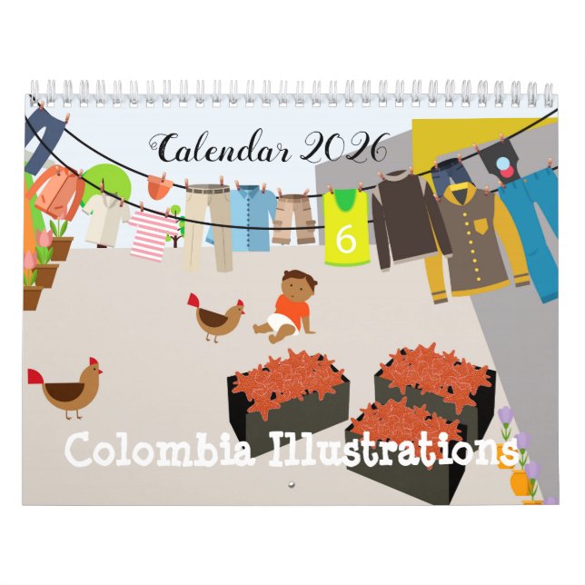 Calendrier d'illustrations de Colombie (Protection)