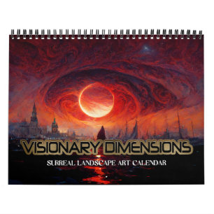 Calendrier Dimensions visionnaires 2027 4 Paysages surréalist