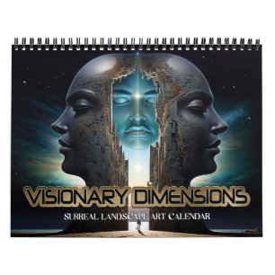 Calendrier Dimensions visionnaires 2027 6 Paysages surréalist