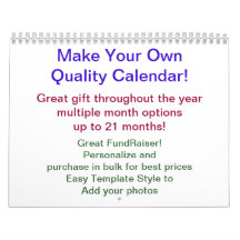 Calendrier DO-IT-YOURSELF collecte de fonds