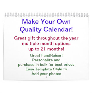 Calendrier DO-IT-YOURSELF collecte de fonds