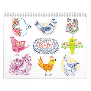 Calendrier d'oiseaux