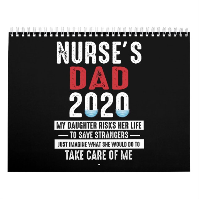 Calendrier Don papa | Cadeau Papa de l'infirmière 2020 souven (Protection)