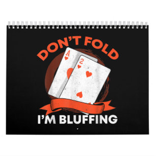 Calendrier Dont fold Poker