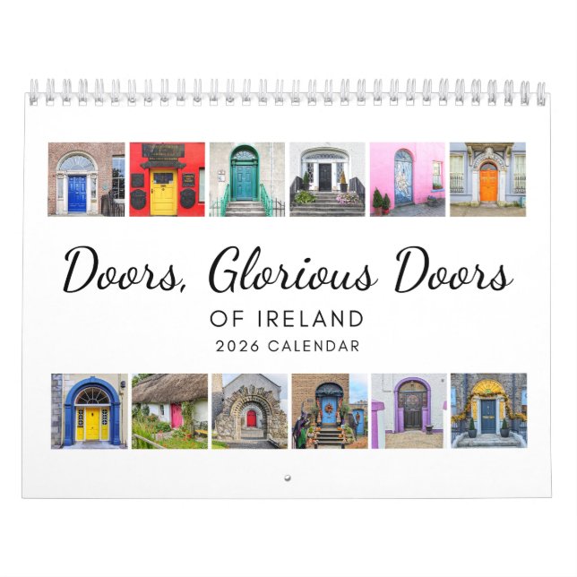 Calendrier Doors of Ireland 2026 Calendar (Protection)