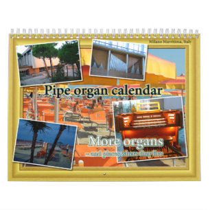 Calendrier d'organe de tuyau et plus d'endroits
